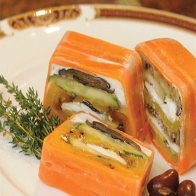 Roasted Pepper and Eggplant Terrine