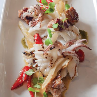 Grilled Marinated Calamari