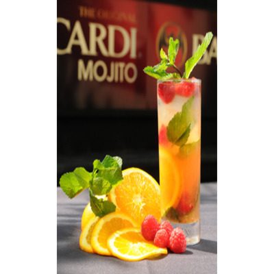 Tangerine Raspberry Mojito