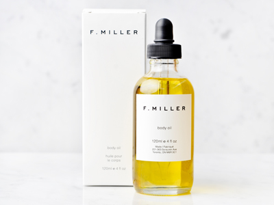 Luxe body oil from F. Miller