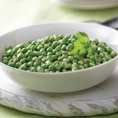 Curried Peas with Cream
