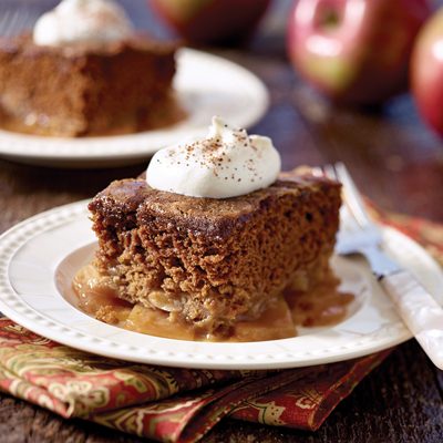 Apple Gingerbread Pudding Cake