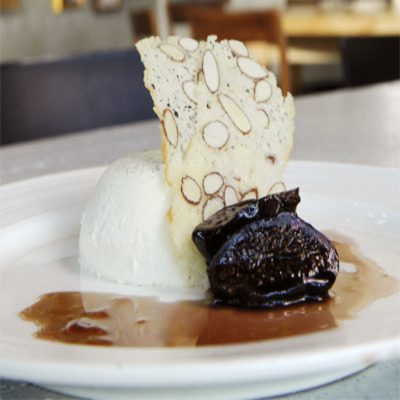 Frangelico Panna Cotta with poached Figs