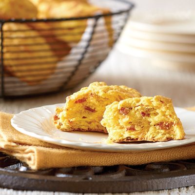 Squash, Cheddar and Chorizo Biscuits