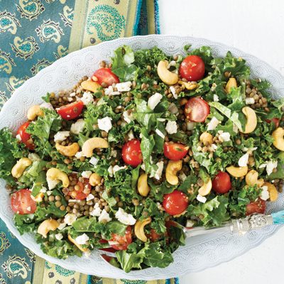 Lentil, Kale and Feta Salad