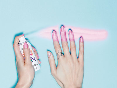 Spray-on mani