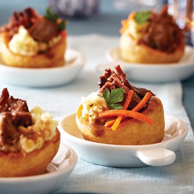 Mini Yorkshire Puddings with Roast Beef
