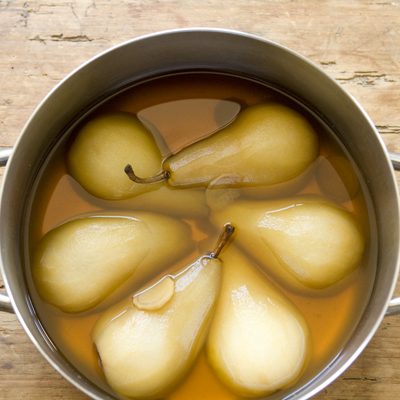 Ginger & Jasmine Tea-Poached Pears