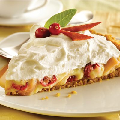 Apple Cranberry Custard Vanilla Cream Tart