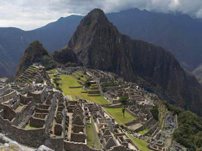 Zoom in on Machu Picchu