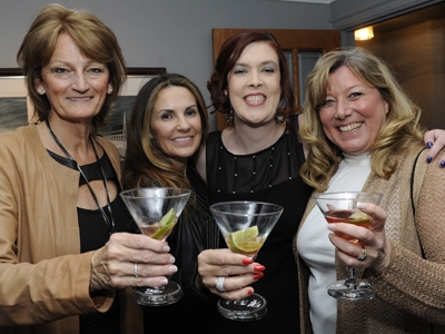 Carole Bettinson, President of the Halton Chapter of the Crohn's & Colitis Foundation, Lucie Andlauer, Penny Weir and Susan Taylor