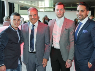 Sebastian Giovinco, Basil Policaro, Jonathan Bernier and Francesco Policaro