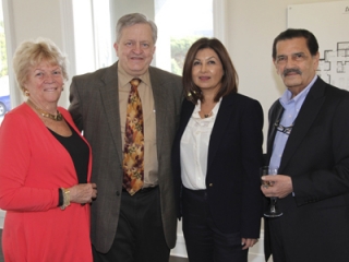 Ruth Anne Winter, Oakville Mayor Rob Burton and Shabnam and Amir Nanji