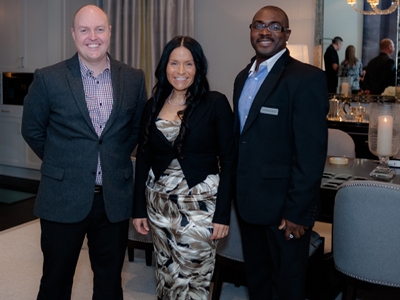 Phil Horemans, Natalie Hinds, and Anderson Hinds