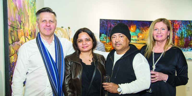 Meet the Artist evening at Crescent Hil Gallery, Mississauga.