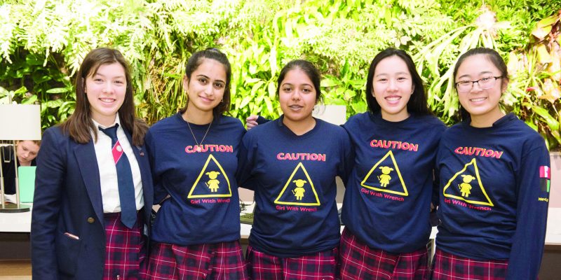 St Mildred’s Lightbourn School students’ robotics team, Oakville.