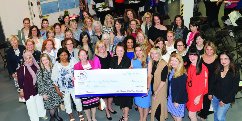 100 Women Who Care Oakville donating $10,000 to Community Living Oakville.