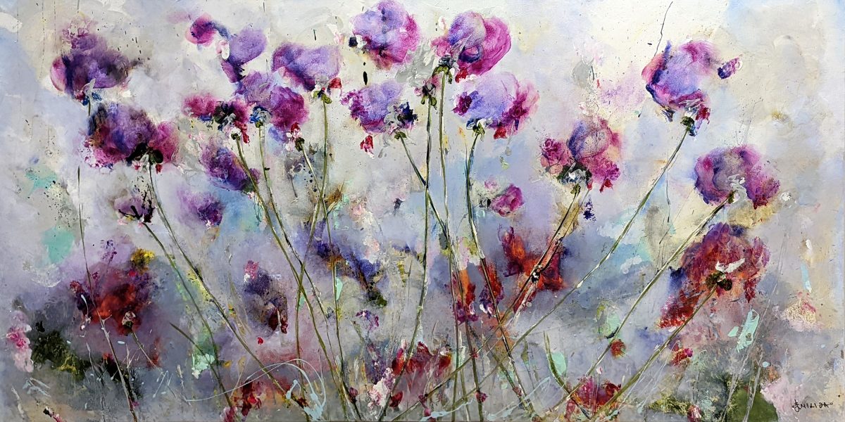 Free to Dream: Beautiful blooms in mixed media 